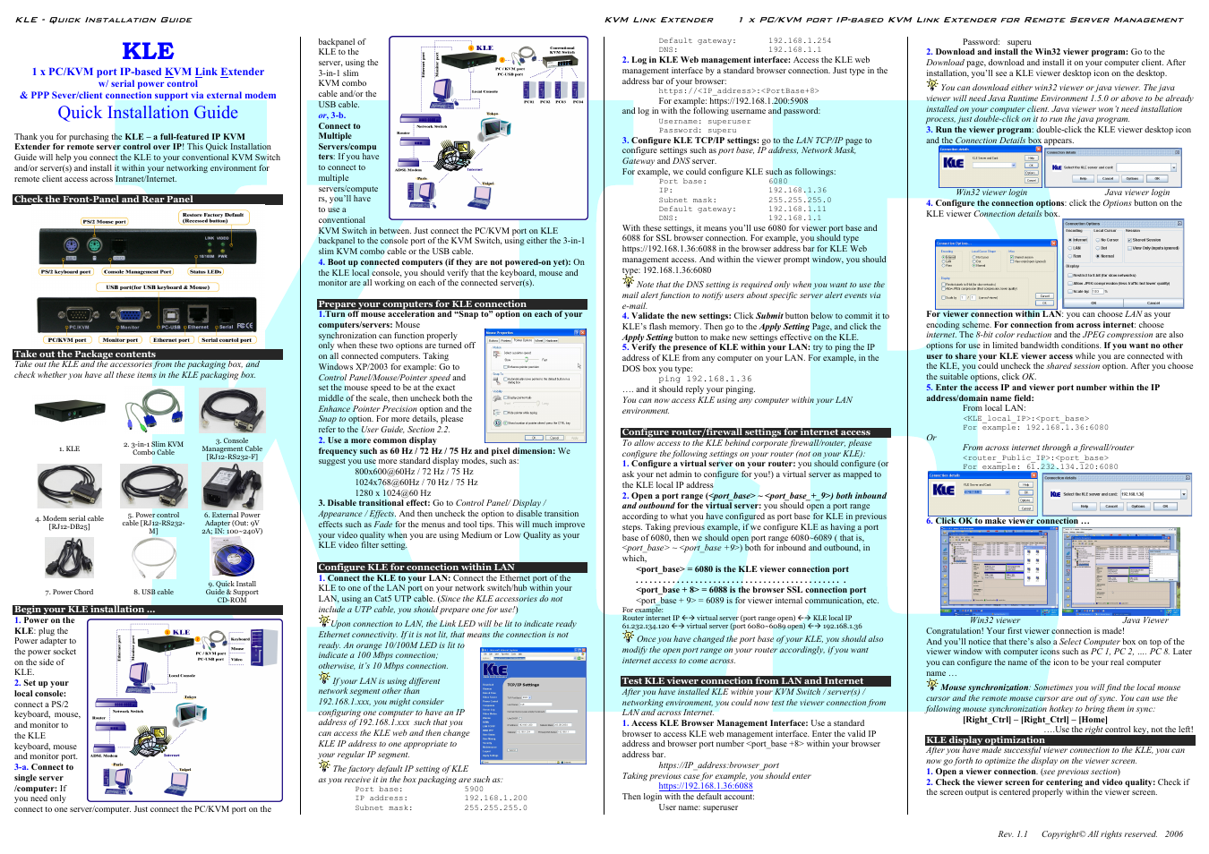 Linkskey LKV-IPM01 User Manual | 2 pages