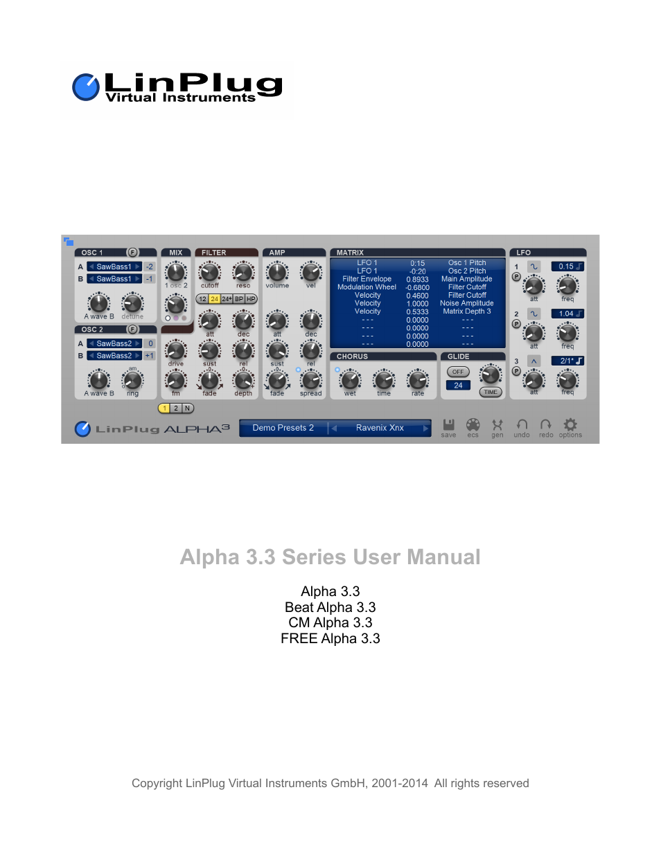 LinPlug Alpha User Manual | 33 pages