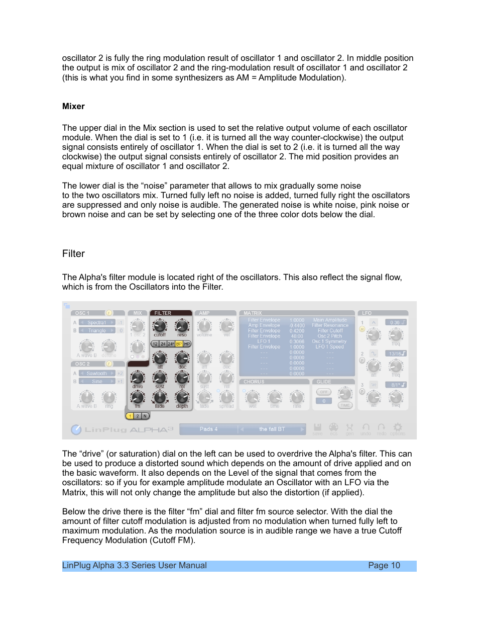 LinPlug Alpha User Manual | Page 10 / 33