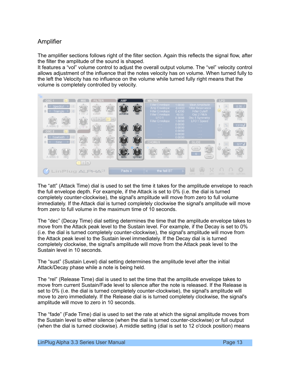 LinPlug Alpha User Manual | Page 13 / 33