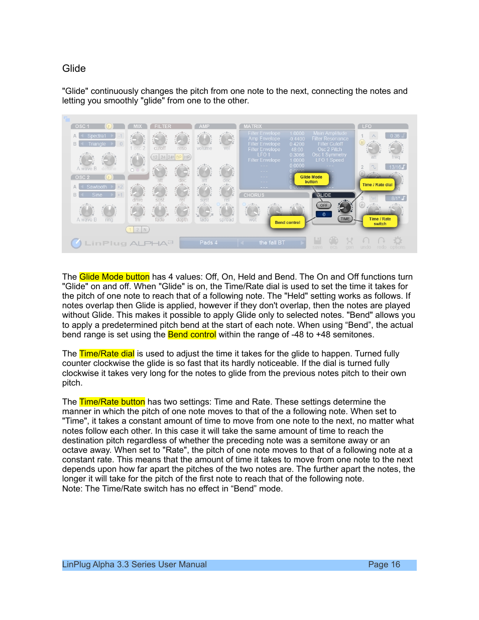 LinPlug Alpha User Manual | Page 16 / 33