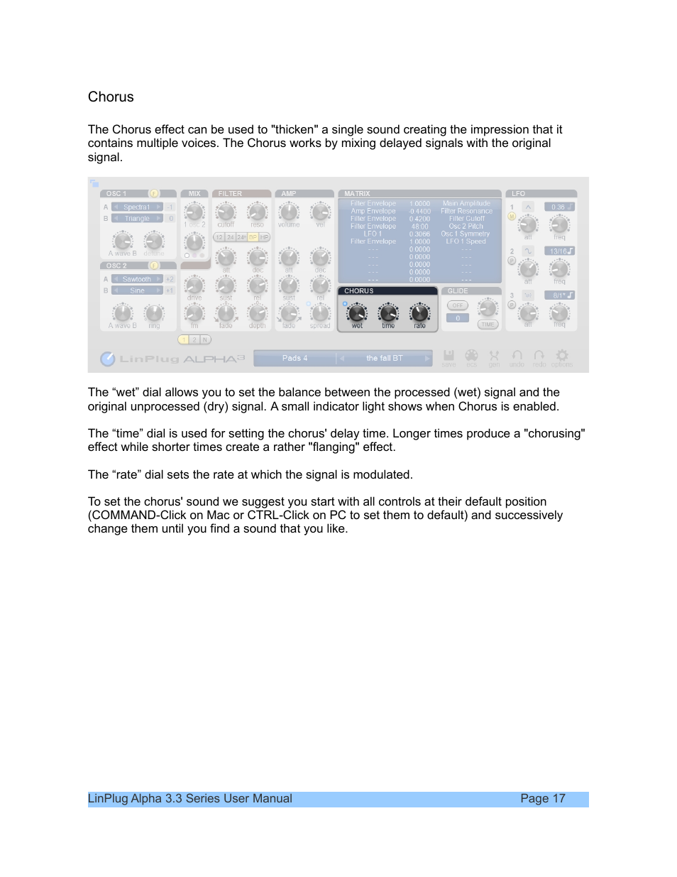 LinPlug Alpha User Manual | Page 17 / 33