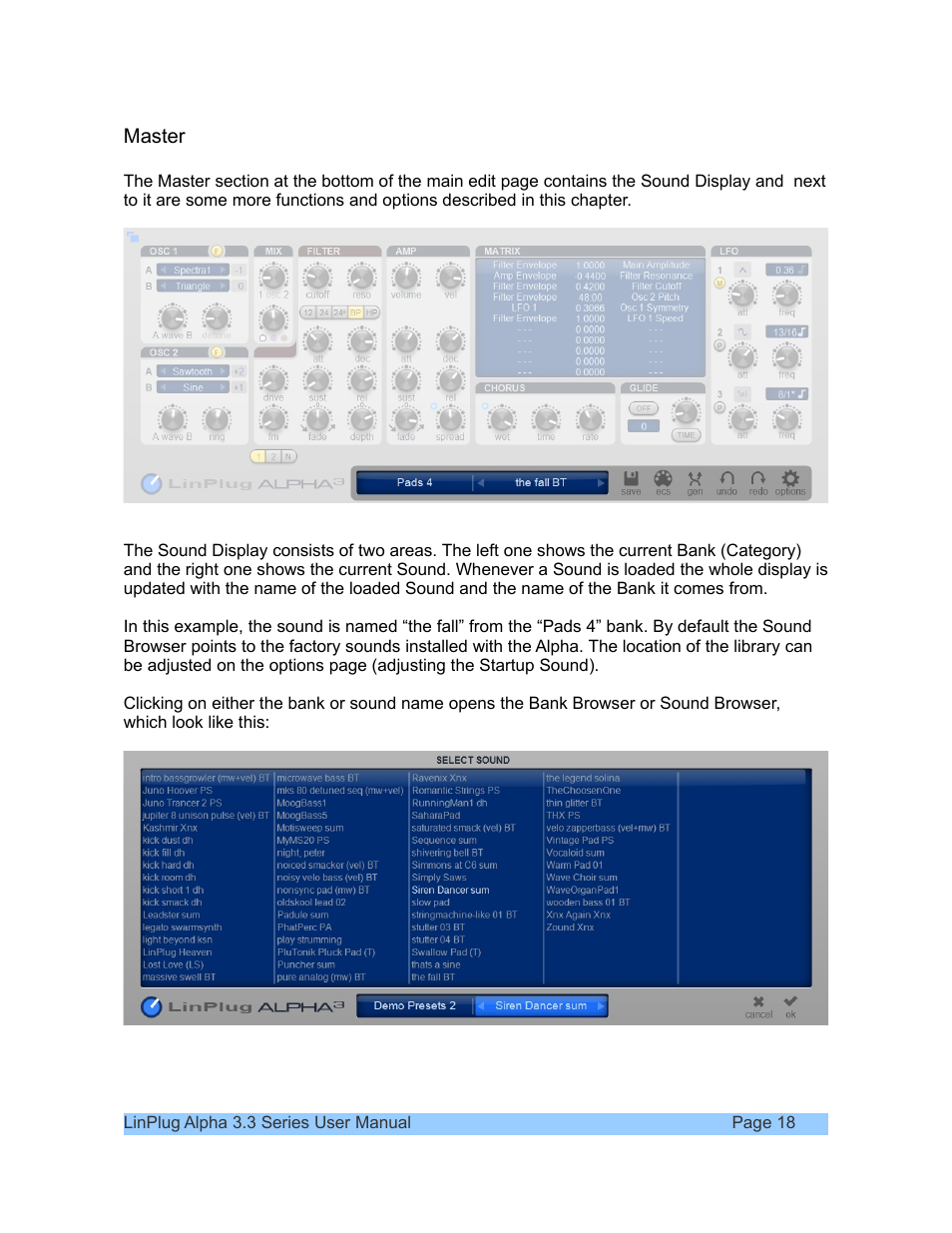 LinPlug Alpha User Manual | Page 18 / 33