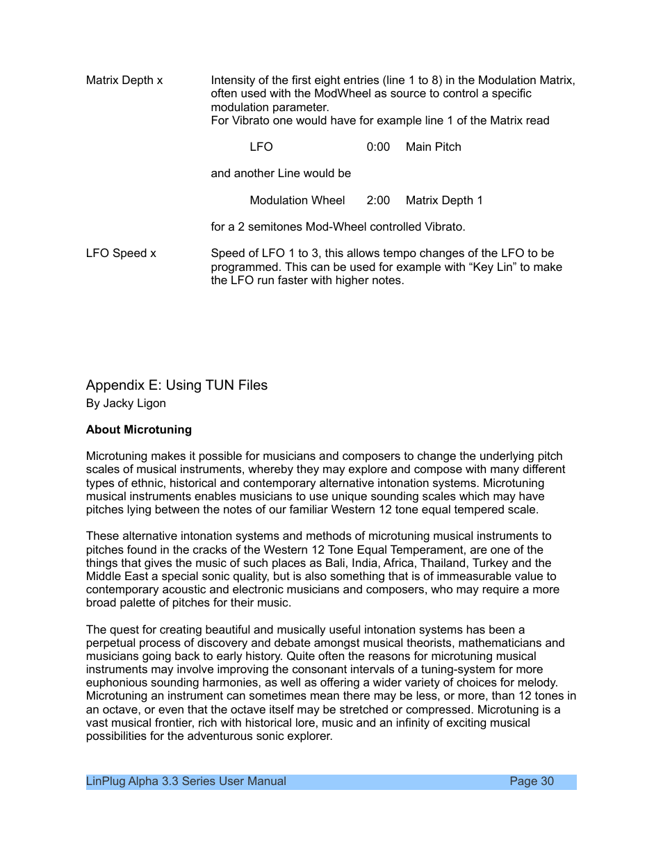 LinPlug Alpha User Manual | Page 30 / 33