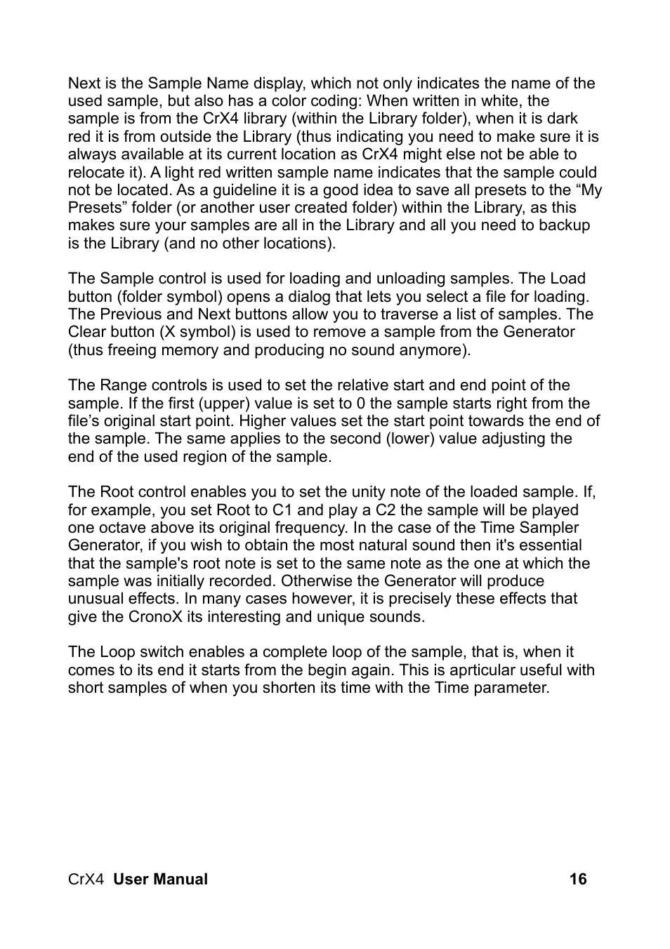 LinPlug CrX4 User Manual | Page 16 / 70