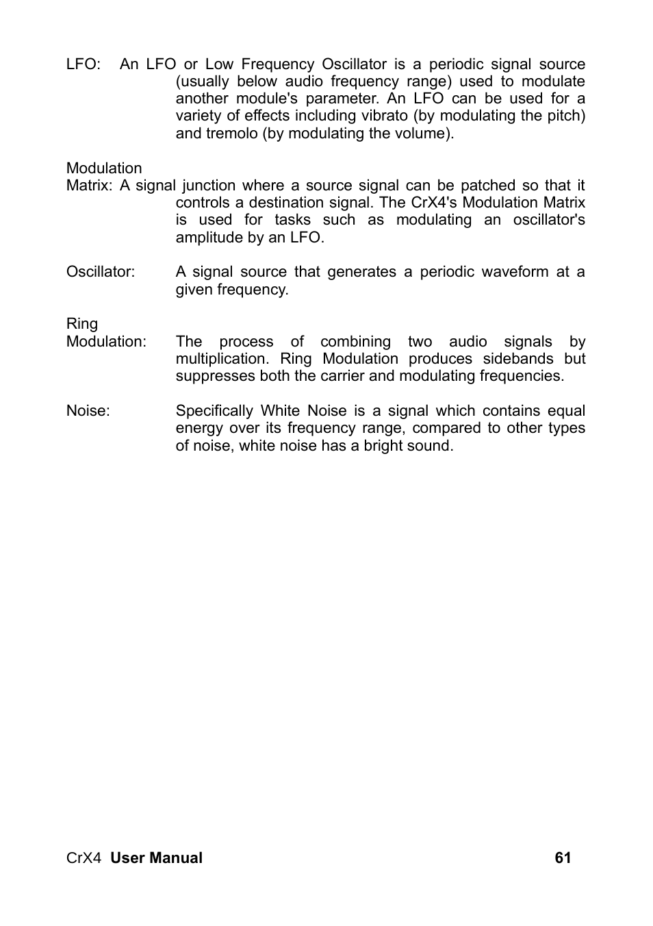 LinPlug CrX4 User Manual | Page 61 / 70