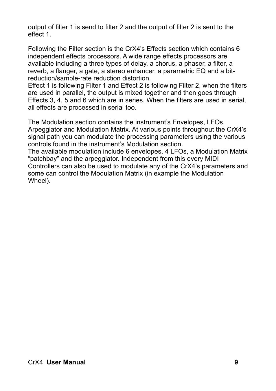 LinPlug CrX4 User Manual | Page 9 / 70