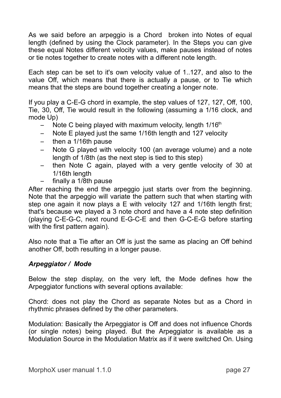 LinPlug MorphoX User Manual | Page 27 / 48