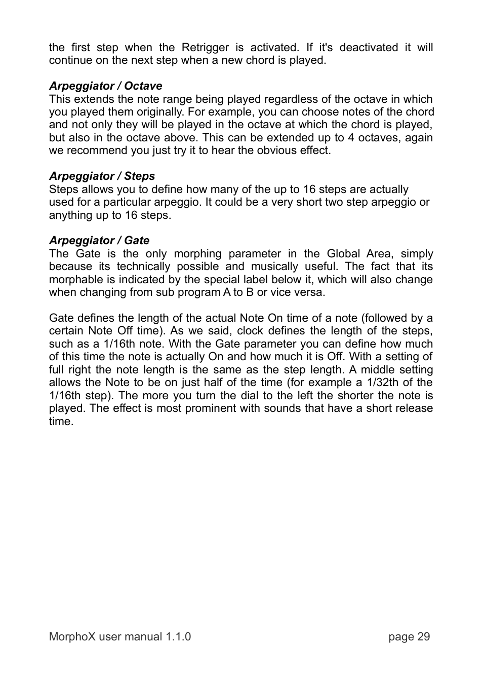 LinPlug MorphoX User Manual | Page 29 / 48