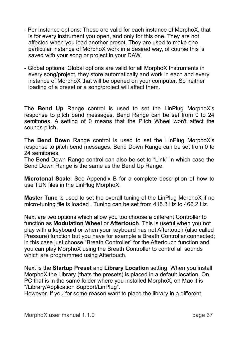 LinPlug MorphoX User Manual | Page 37 / 48