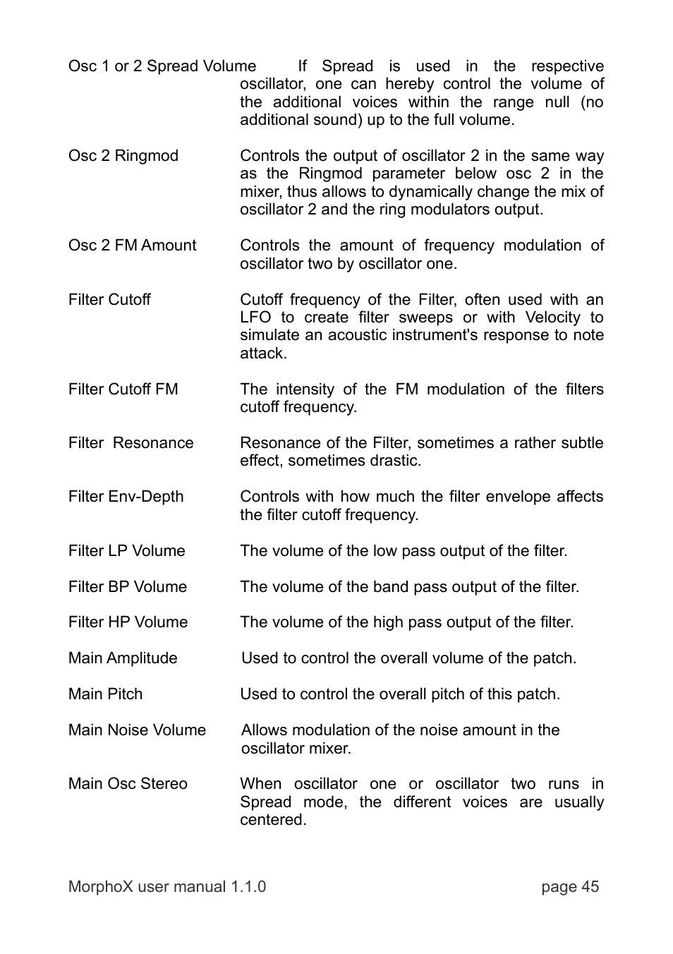 LinPlug MorphoX User Manual | Page 45 / 48