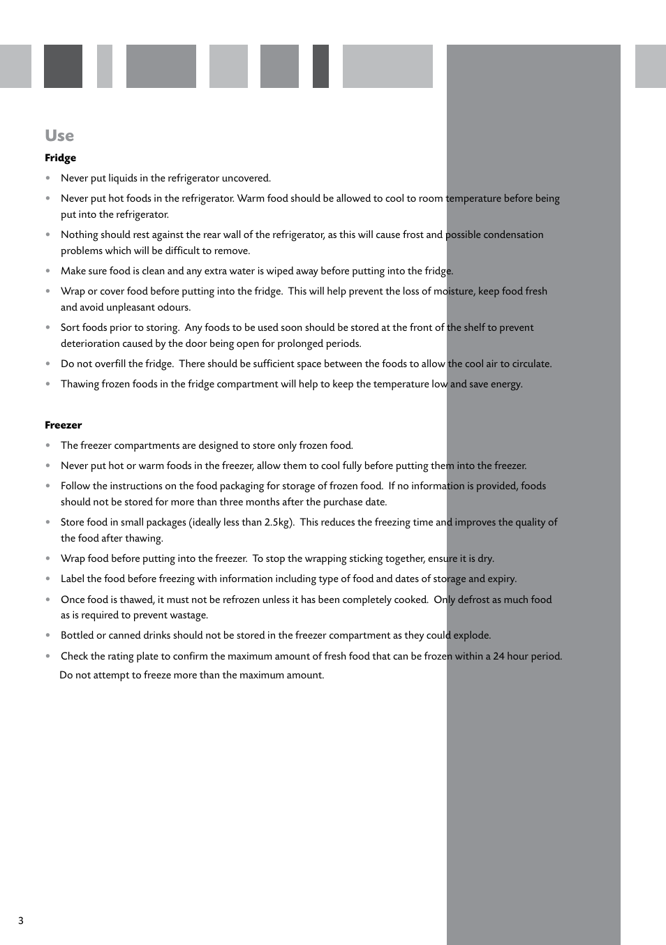 CDA INTEGRATED FROST FREE FW950 User Manual | Page 4 / 16