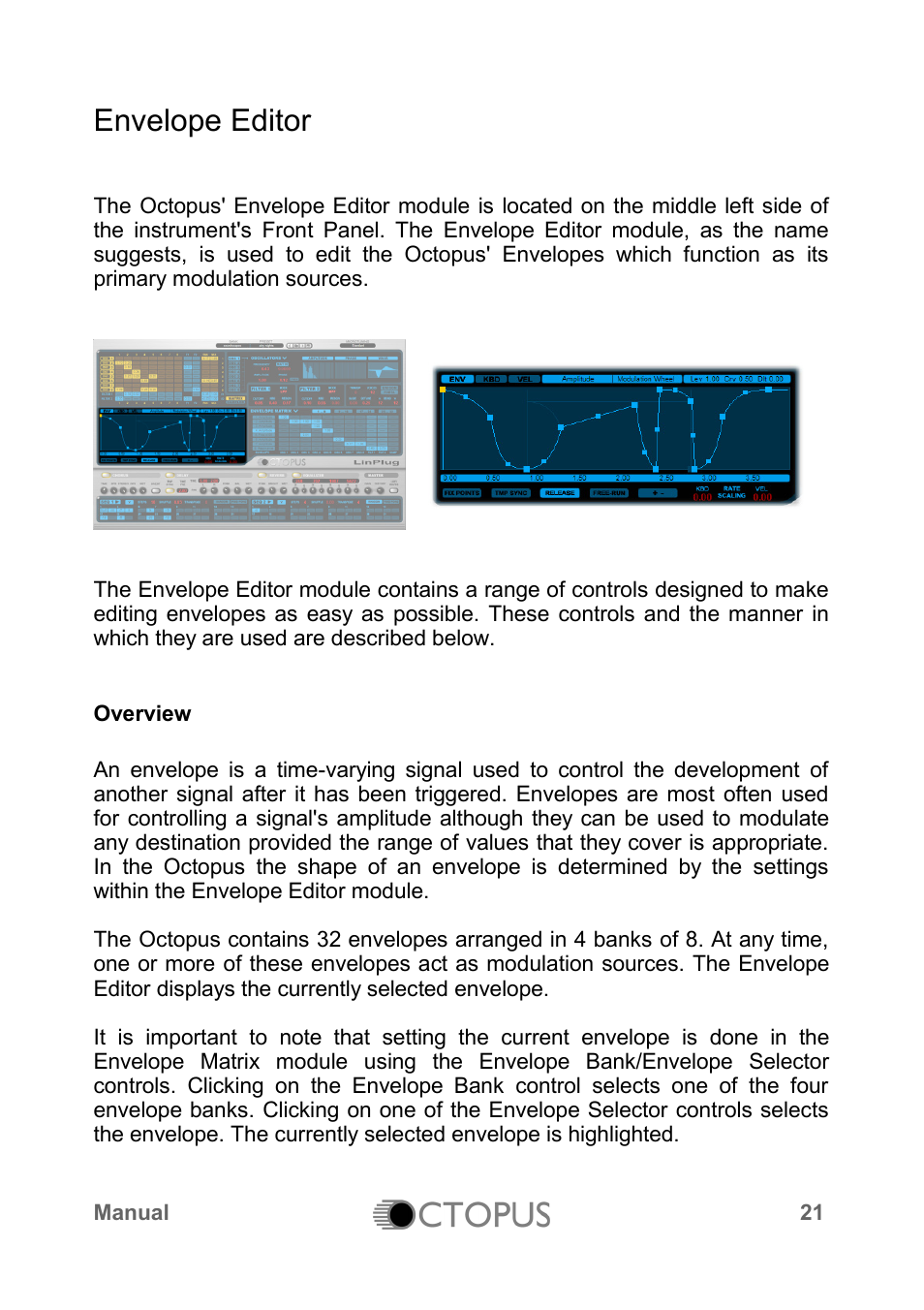 Envelope editor | LinPlug Octopus User Manual | Page 23 / 62