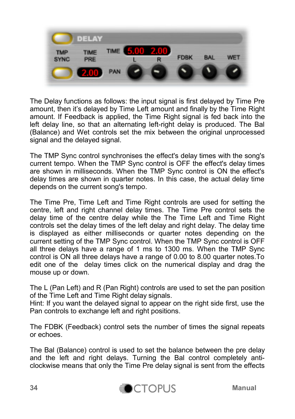 LinPlug Octopus User Manual | Page 36 / 62