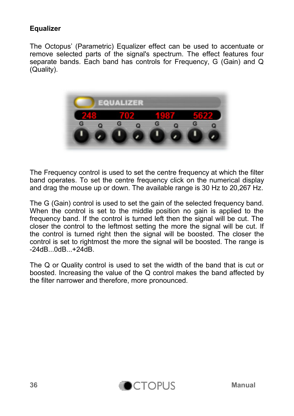 LinPlug Octopus User Manual | Page 38 / 62