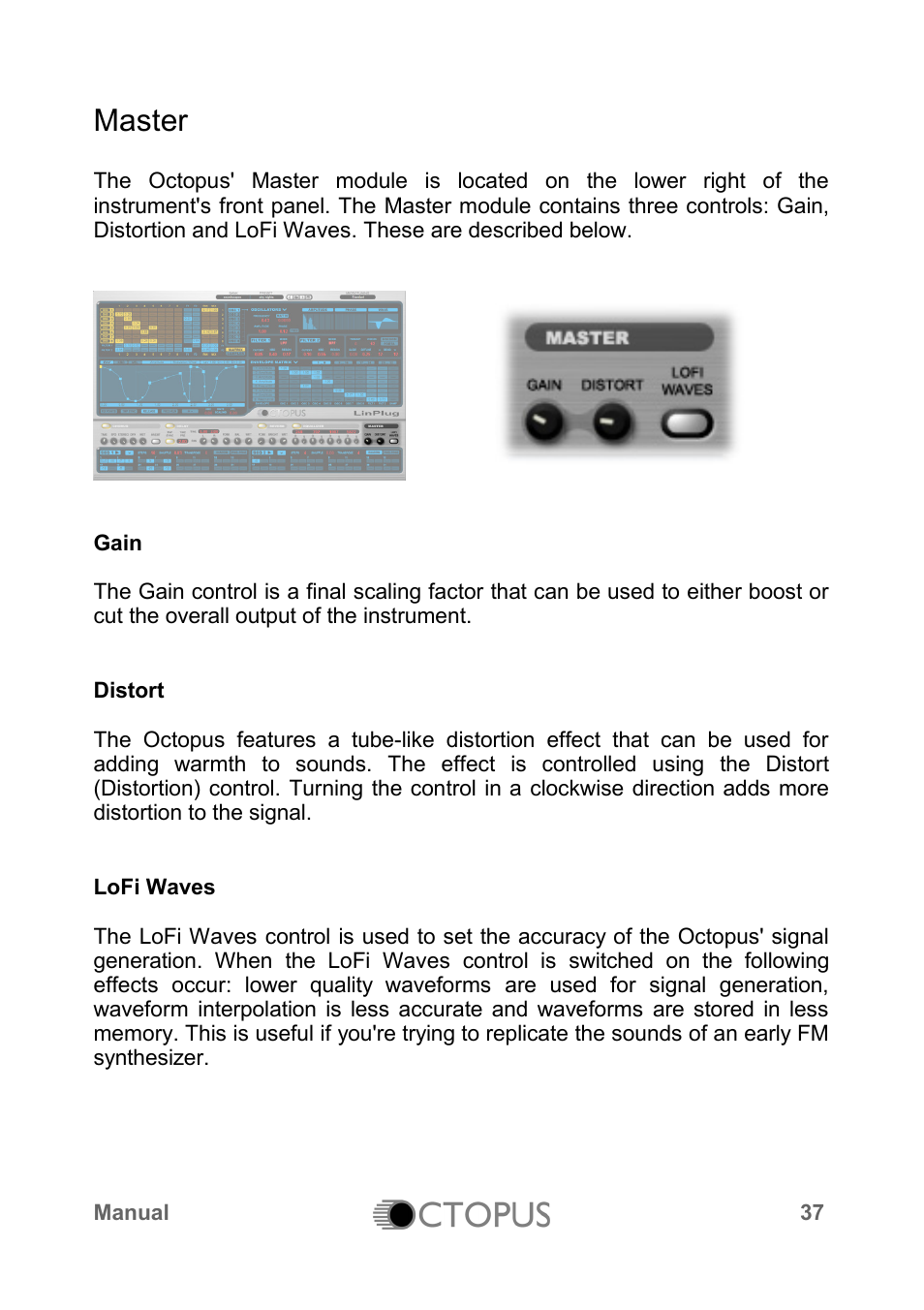 Master | LinPlug Octopus User Manual | Page 39 / 62