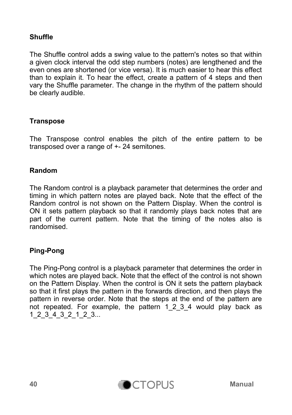 LinPlug Octopus User Manual | Page 42 / 62