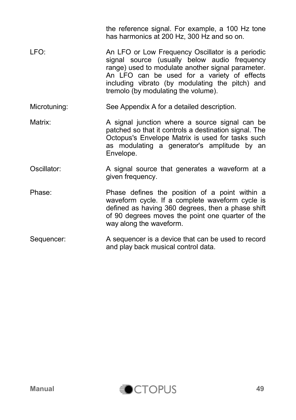 LinPlug Octopus User Manual | Page 51 / 62