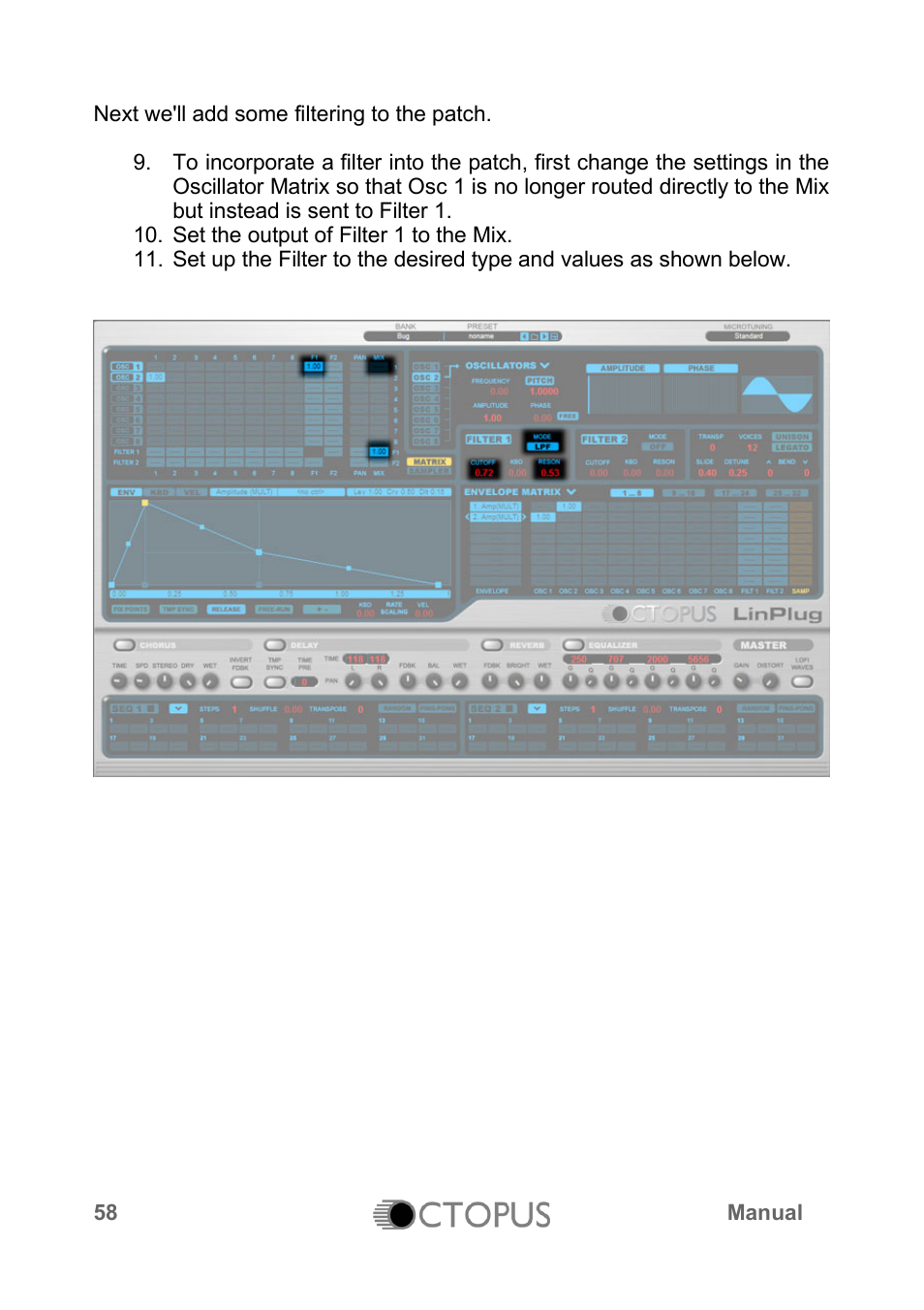 LinPlug Octopus User Manual | Page 60 / 62