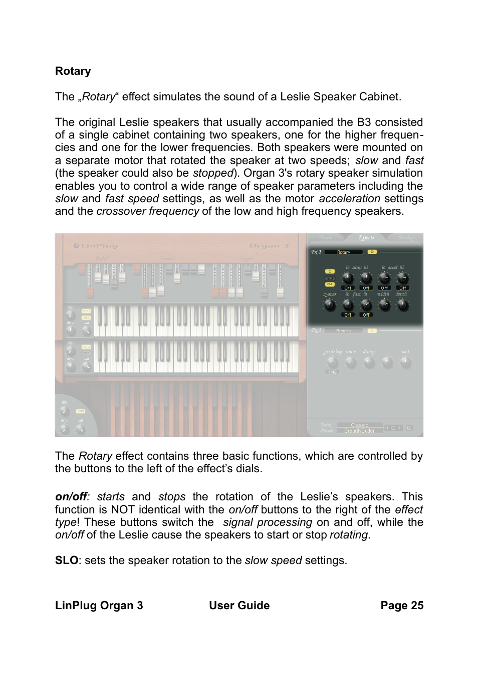 LinPlug Organ 3 User Manual | Page 25 / 46