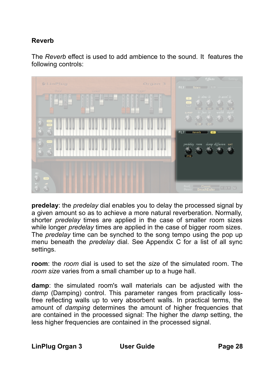 LinPlug Organ 3 User Manual | Page 28 / 46