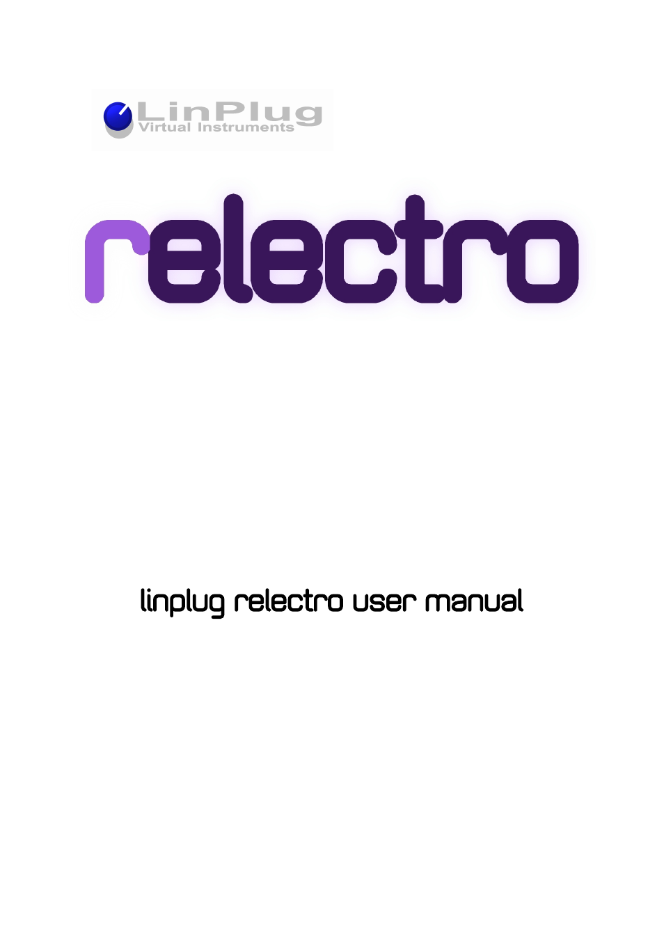 LinPlug relectro User Manual | 32 pages