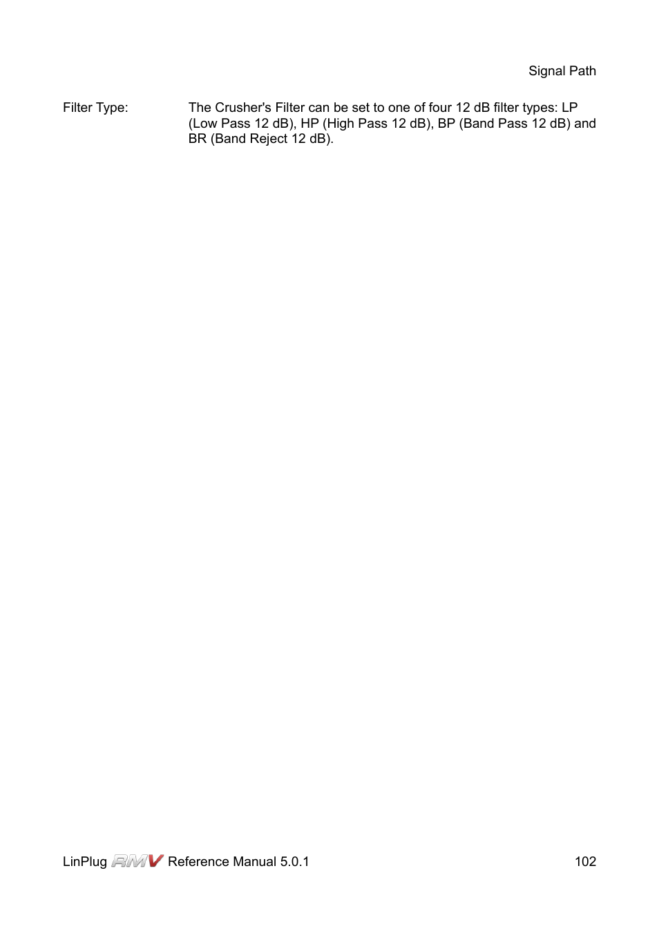 LinPlug RMV User Manual | Page 102 / 154