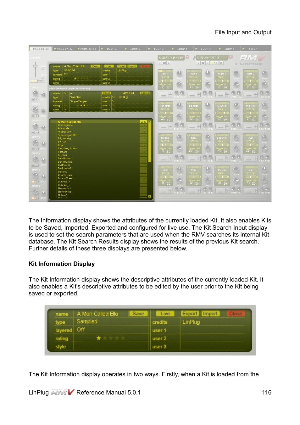 LinPlug RMV User Manual | Page 116 / 154