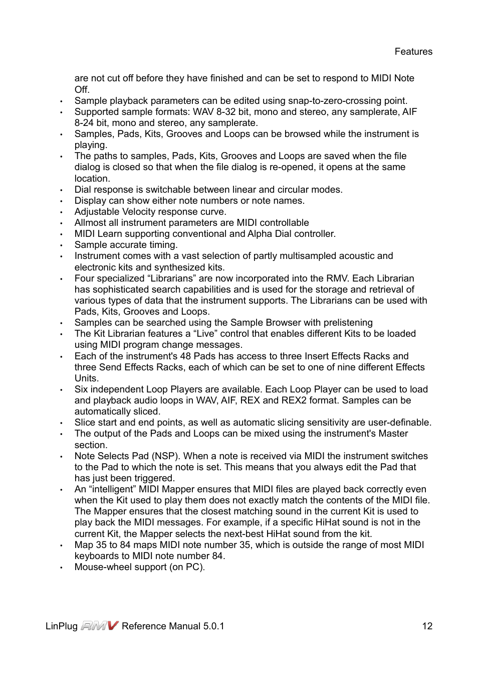 LinPlug RMV User Manual | Page 12 / 154