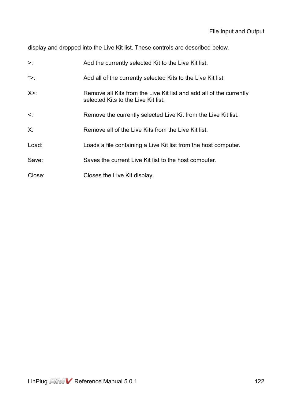 LinPlug RMV User Manual | Page 122 / 154