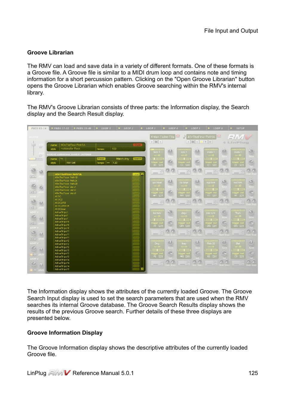 Groove librarian | LinPlug RMV User Manual | Page 125 / 154