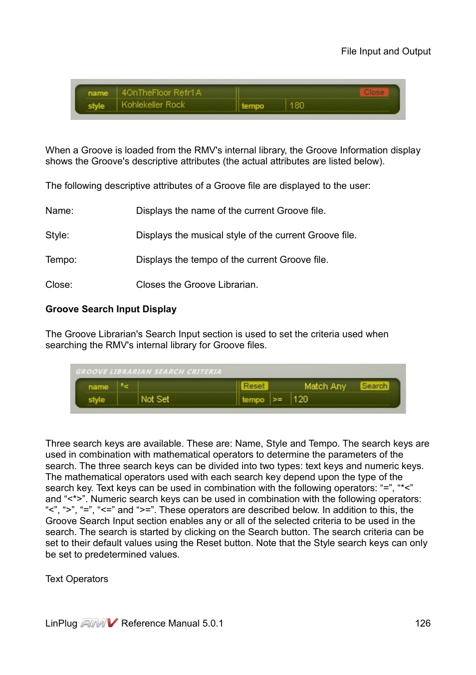 LinPlug RMV User Manual | Page 126 / 154