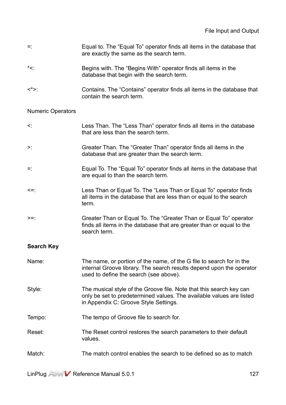 LinPlug RMV User Manual | Page 127 / 154