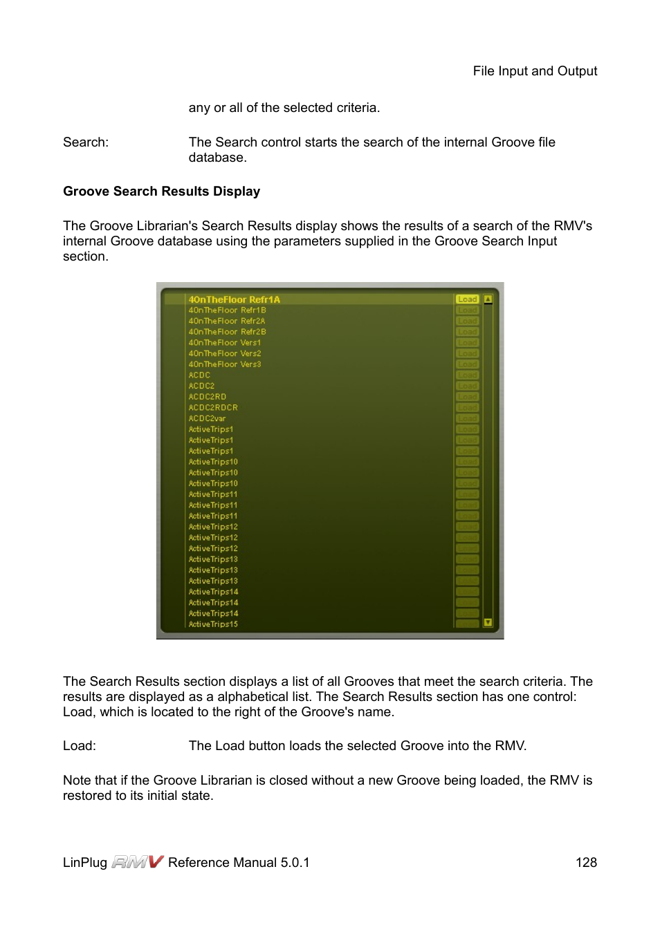 LinPlug RMV User Manual | Page 128 / 154