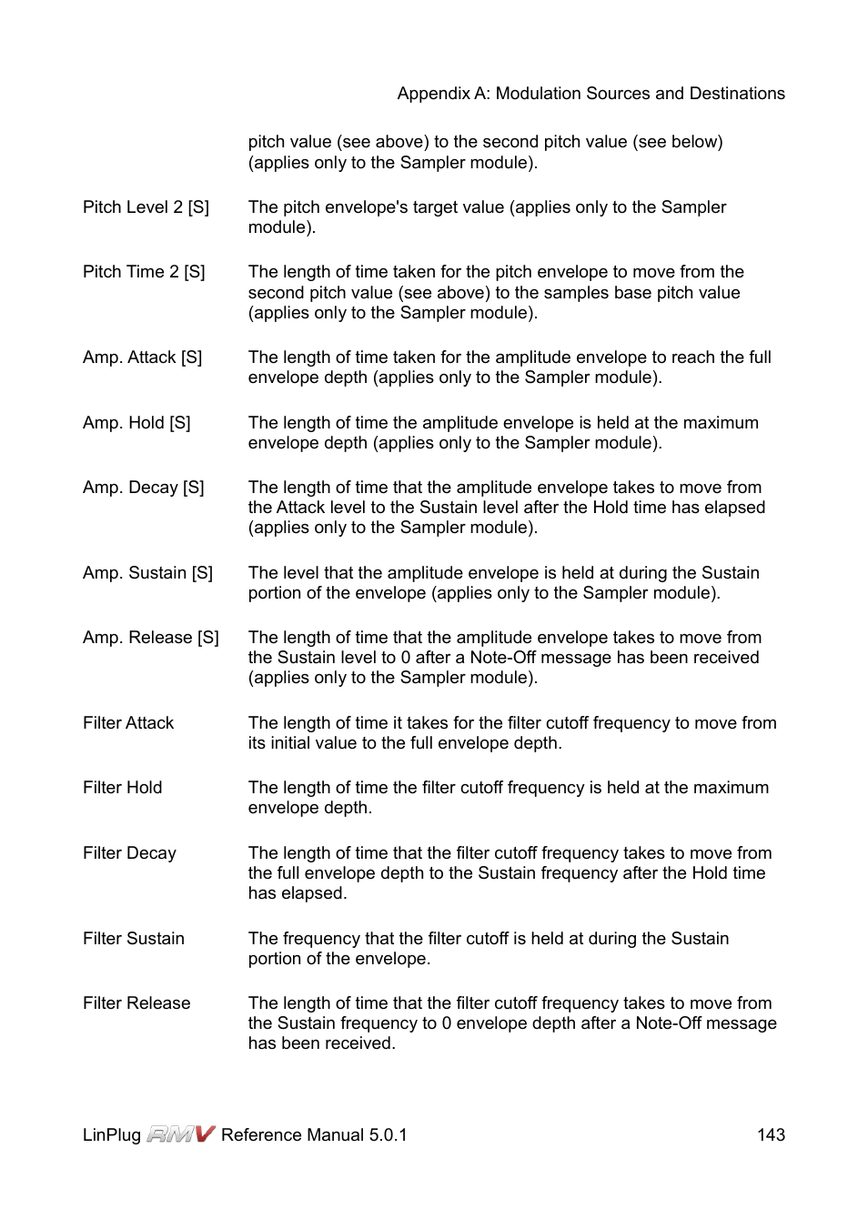 LinPlug RMV User Manual | Page 143 / 154