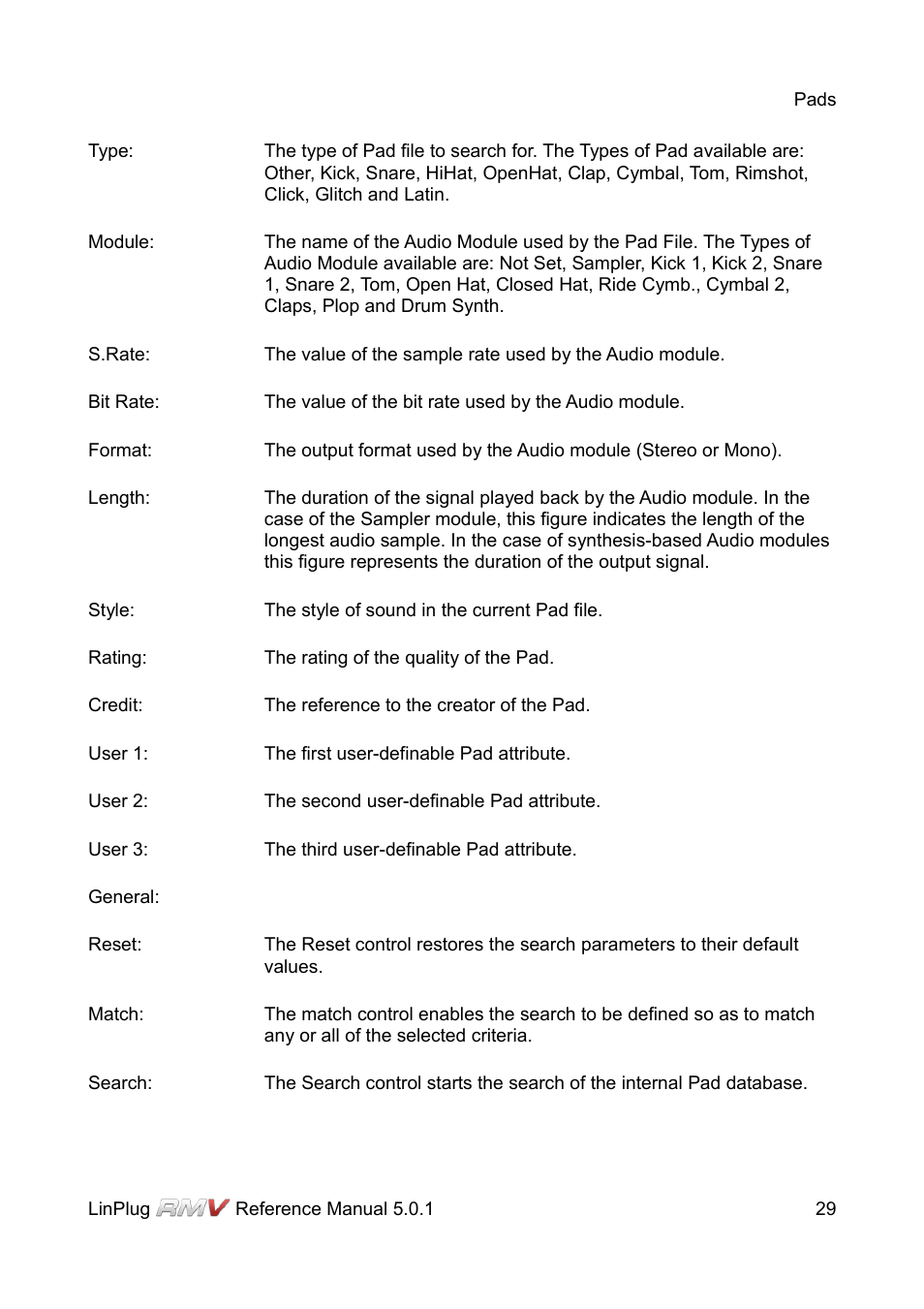LinPlug RMV User Manual | Page 29 / 154