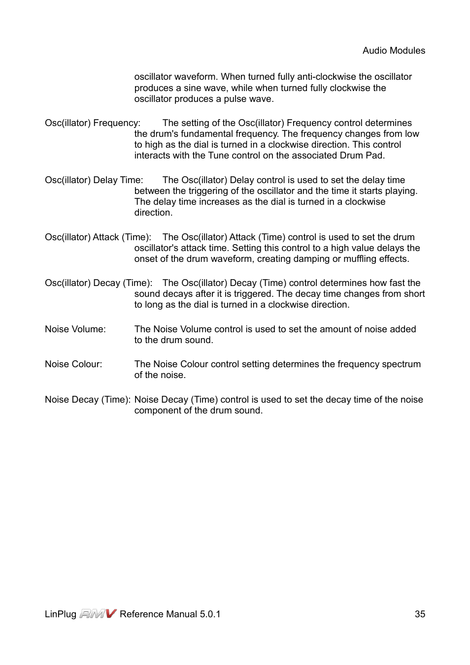 LinPlug RMV User Manual | Page 35 / 154