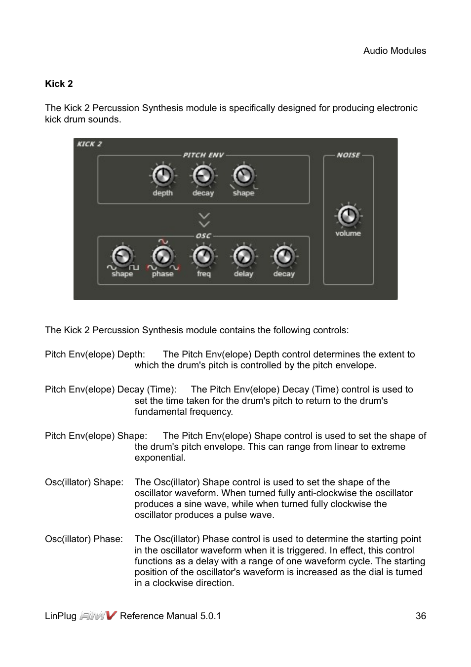 Kick 2 | LinPlug RMV User Manual | Page 36 / 154