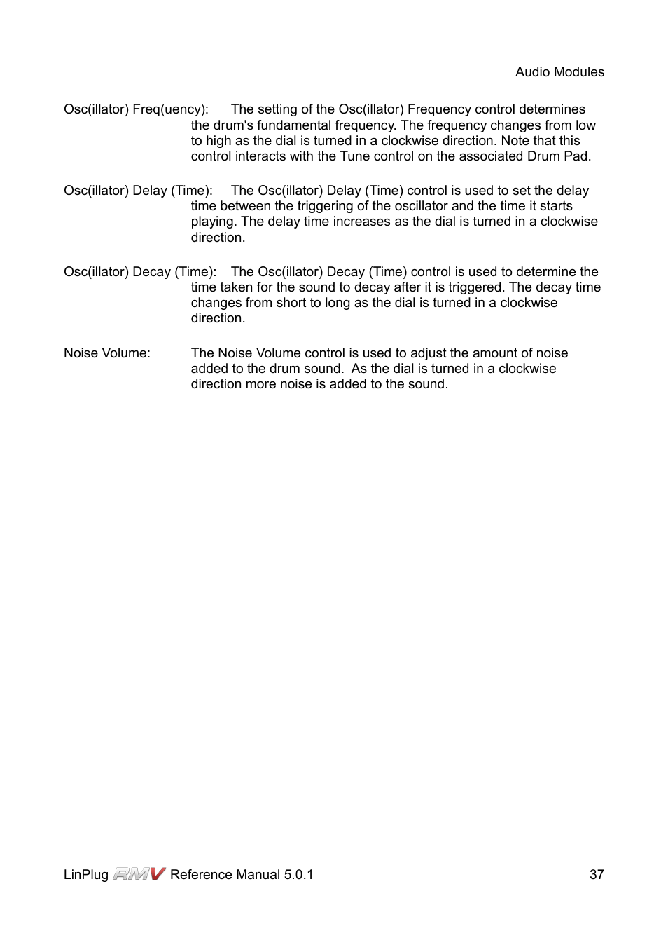 LinPlug RMV User Manual | Page 37 / 154