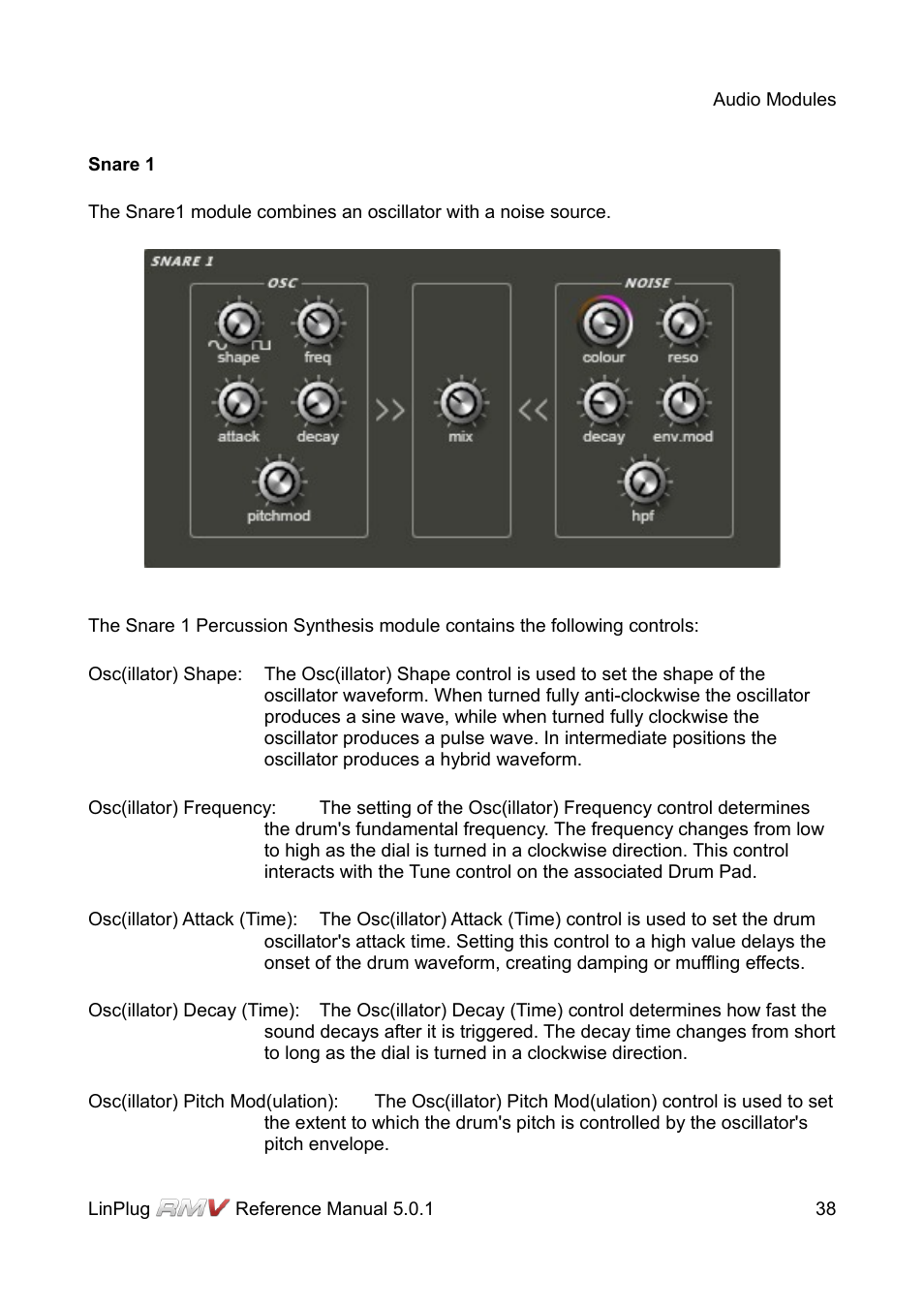 Snare 1 | LinPlug RMV User Manual | Page 38 / 154