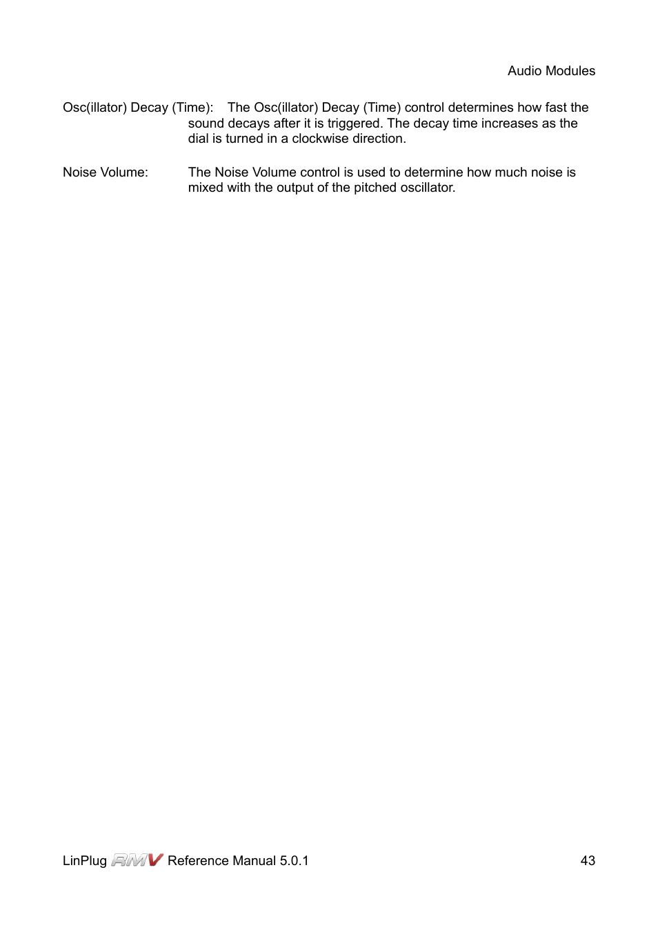 LinPlug RMV User Manual | Page 43 / 154