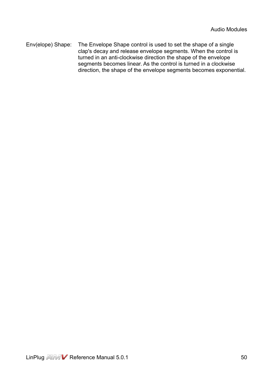 LinPlug RMV User Manual | Page 50 / 154
