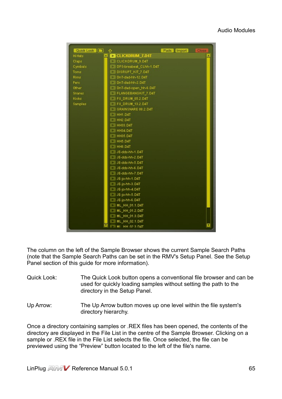 LinPlug RMV User Manual | Page 65 / 154
