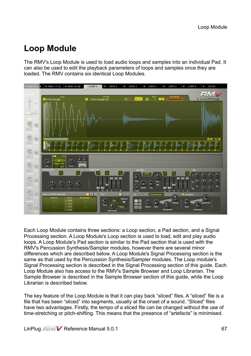 Loop module | LinPlug RMV User Manual | Page 67 / 154