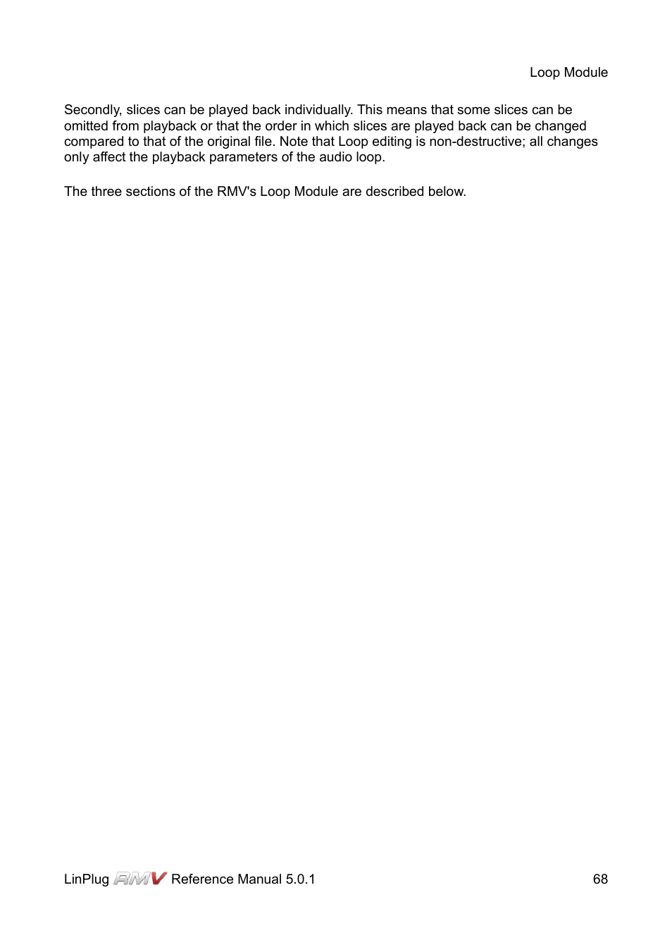 LinPlug RMV User Manual | Page 68 / 154