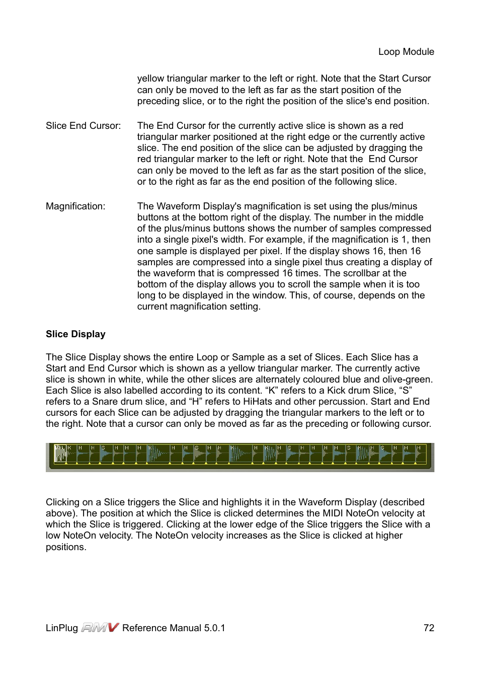 Slice display | LinPlug RMV User Manual | Page 72 / 154