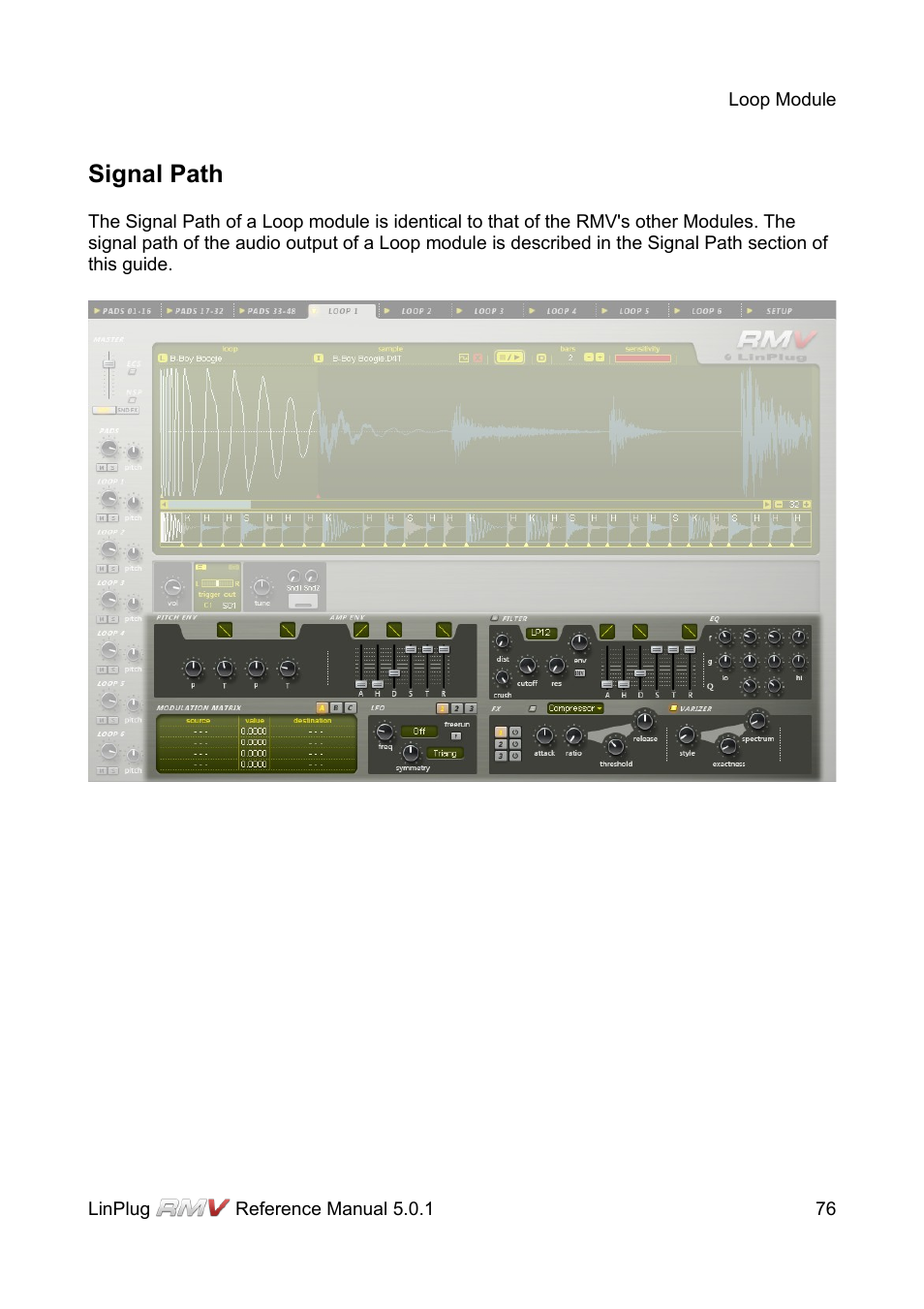 Signal path | LinPlug RMV User Manual | Page 76 / 154