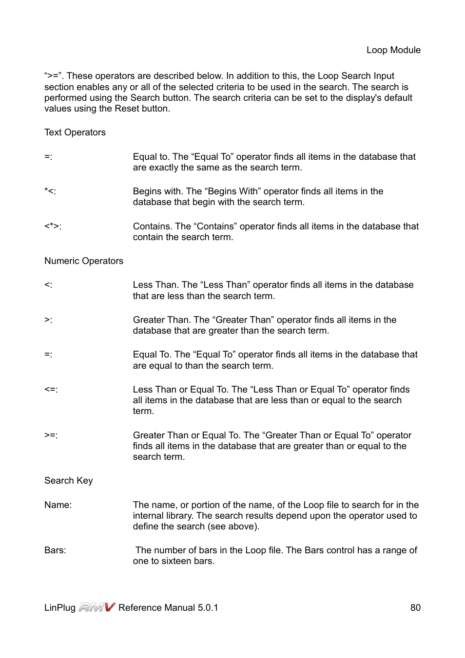 LinPlug RMV User Manual | Page 80 / 154