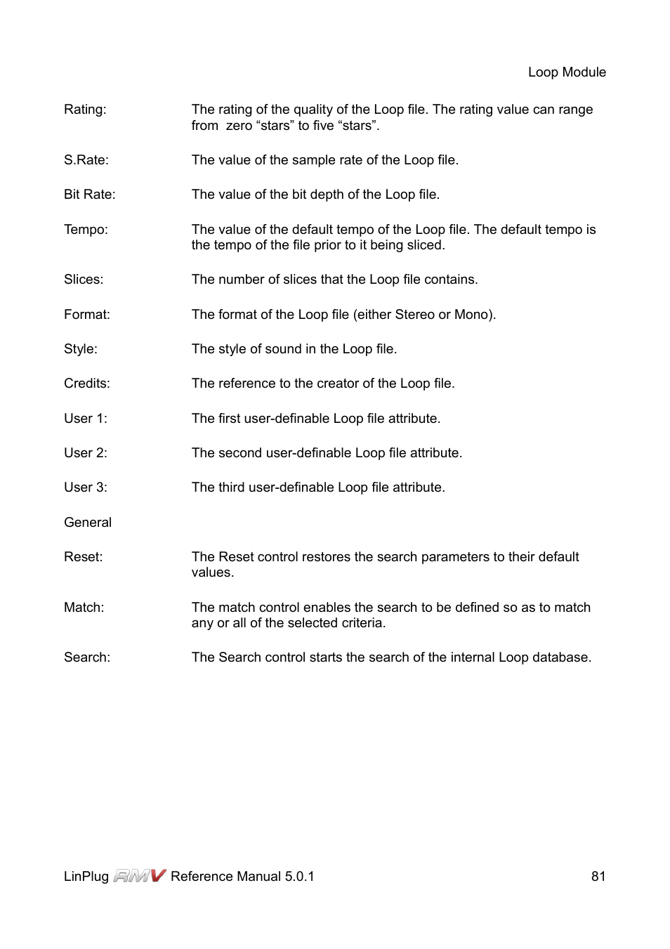 LinPlug RMV User Manual | Page 81 / 154