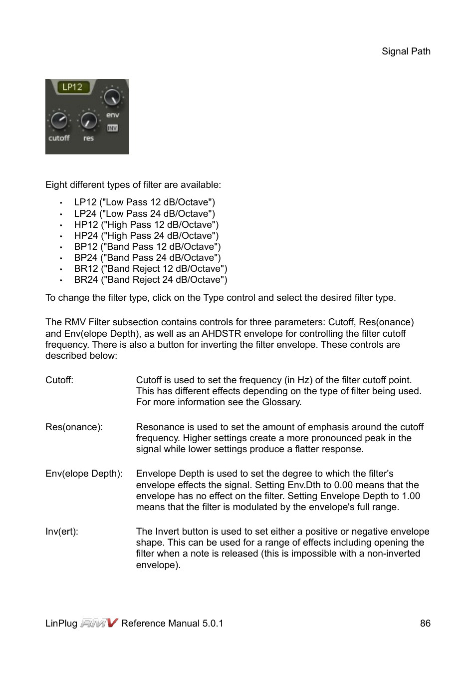 LinPlug RMV User Manual | Page 86 / 154